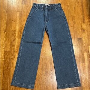 Abercrombie & Fitch Blue Wide Leg Jeans